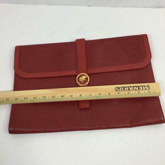 Hunting World Women's Leather Clutch Bag Red One Size - Picture 14 of 14